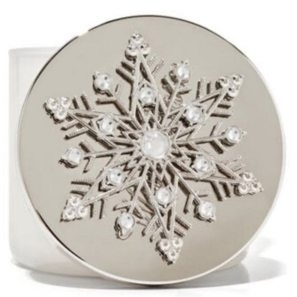 B&BW- Metal Bling Snowflake Candles Topper